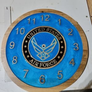 16 inch US Air Force Epoxy clock